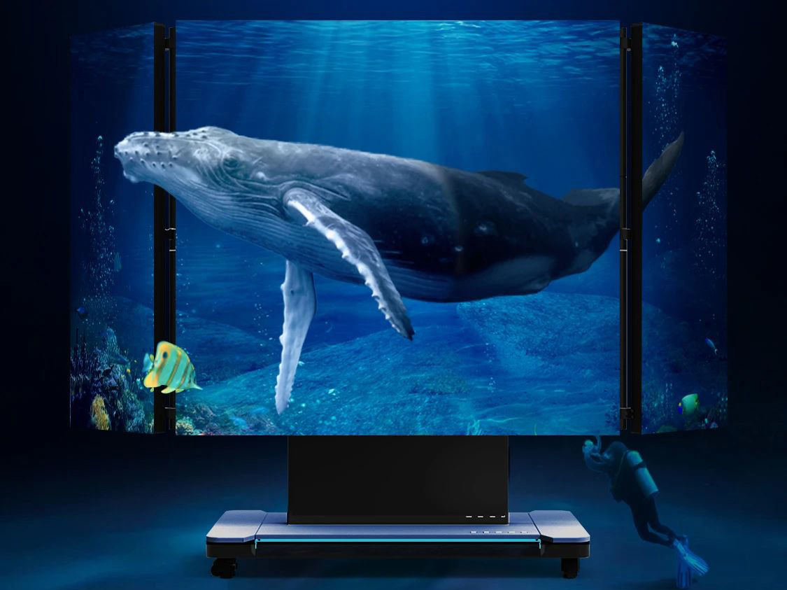 金年金字招牌全新一代3D折叠屏首秀北京教育装备展，开启智慧教育多维交互时代